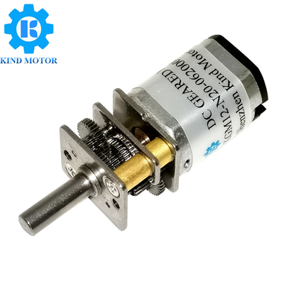 เครื่องยนต์เครื่องยนต์ไมโคร DC 1 10-1 1000 อัตราการเร่ง 3V-12V โวลเตชั่น 10-2000 RPM 4 หลุมติดตั้ง