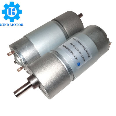 24vdc Micro DC Geared Motor, 10 รอบต่อนาที Dc Gear Motor 37mm เส้นผ่านศูนย์กลาง