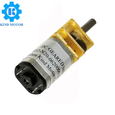 เสียงรบกวนต่ำ 0.5 นิ้ว 12 มม. N10 N20 N30 3v 5v 6v แปรงถ่านโลหะ Gearmotor