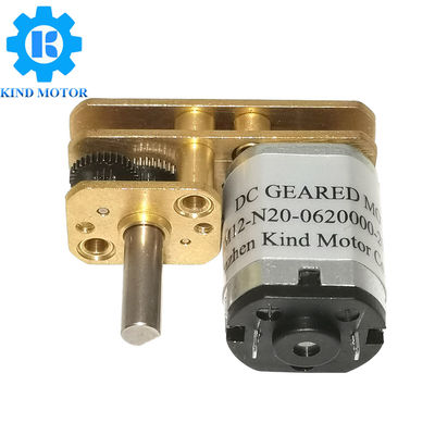 สแตนเลสมุมขวา DC Gear Motor 3.2KgCm Stall Torque Carbon Brushed