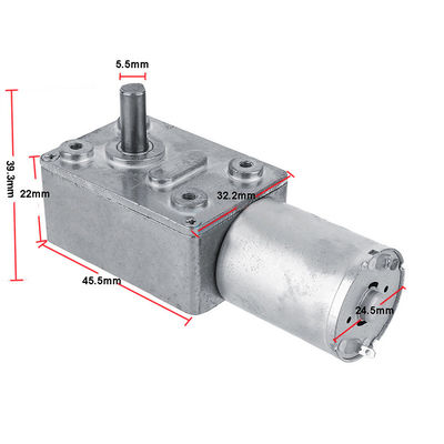 CCW Rotation DC Worm Gear Motor 12V กันระเบิด 46 * 32 มม. Size