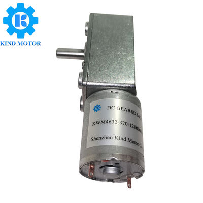 มอเตอร์เกียร์หนอน DC 24V Rs370 แปรงถ่านเสียงรบกวนต่ำสำหรับเครื่องใช้ภายในบ้าน