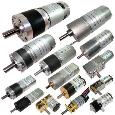 มอเตอร์เกียร์หนอน DC 24V Rs370 แปรงถ่านเสียงรบกวนต่ำสำหรับเครื่องใช้ภายในบ้าน