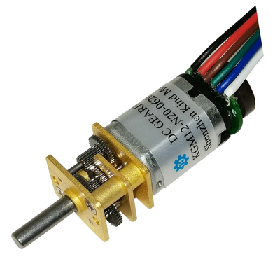 200rpm 12mm N20 Gearbox Dc Motor แรงบิดสูงพร้อมเพลาขยาย