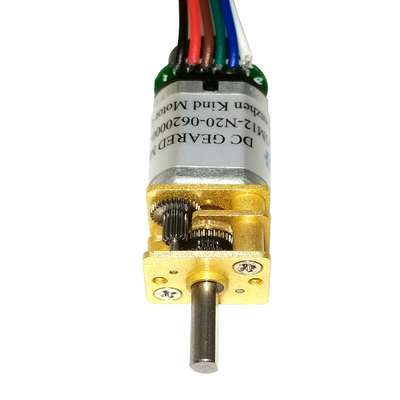 200rpm 12mm N20 Gearbox Dc Motor แรงบิดสูงพร้อมเพลาขยาย