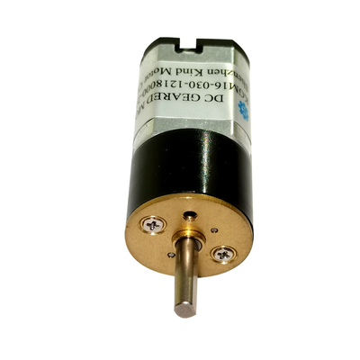 มอเตอร์เกียร์ Dc แรงบิดสูงขนาดเล็ก 13 มม. แปรงถ่าน 12v