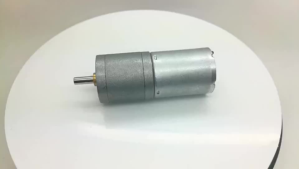 ขนาดขนาดเล็ก 25mm 24volt 80rpm 400 rpm มอเตอร์เกียร์ไฟฟ้าที่มีเกียร์ลดโลหะ