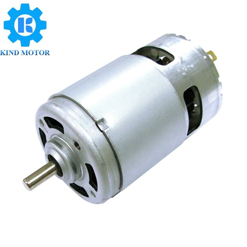 ทอร์คสูง 5 มม ความยาวกว้างหมุนคู่ 42 มม 45 มม dc 12v 18v 24v 36v RS-750 755 750 775 3000rpm 3600rpm 6000rpm มอเตอร์