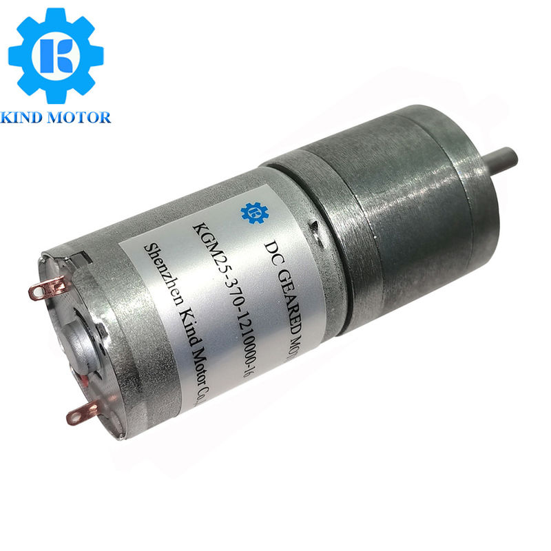 มอเตอร์เกียร์ DC ขนาดเล็ก 25D Mm, มอเตอร์เกียร์ Dc 6v พร้อมแรงบิด 0.85Nm Stall