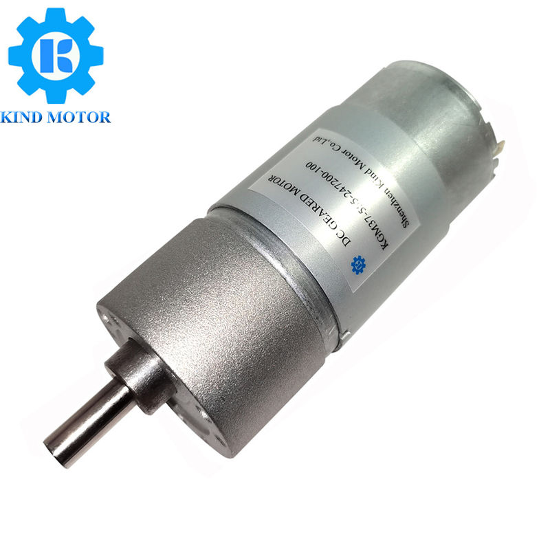 24vdc Micro DC Geared Motor, 10 รอบต่อนาที Dc Gear Motor 37mm เส้นผ่านศูนย์กลาง